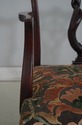73416: Vintage Dolphin Carved Back Clawfoot Mahoga