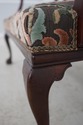 73416: Vintage Dolphin Carved Back Clawfoot Mahoga