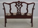 73416: Vintage Dolphin Carved Back Clawfoot Mahoga