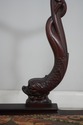 73416: Vintage Dolphin Carved Back Clawfoot Mahoga
