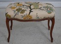 L74126: French Louis XV Peacock Upholstered Seat B