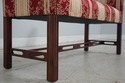 L74127: Chippendale Style Cherry Damask Upholstere