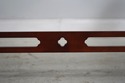 L74127: Chippendale Style Cherry Damask Upholstere