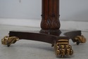 L74058: MAITLAND SMITH Round Mahogany Leather Top 