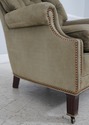 L74096: Pair HANCOCK & MOORE Suede Lounge Chairs