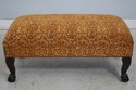 L74129: Ball & Claw Mahogany Newly Upholstered Sto