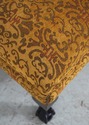 L74129: Ball & Claw Mahogany Newly Upholstered Sto