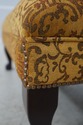 L74129: Ball & Claw Mahogany Newly Upholstered Sto