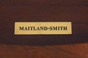 L74058: MAITLAND SMITH Round Mahogany Leather Top 