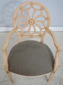 L74108: Set of 4 ELLO Web Back Crackle Finish Armc