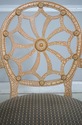 L74108: Set of 4 ELLO Web Back Crackle Finish Armc
