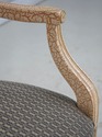 L74108: Set of 4 ELLO Web Back Crackle Finish Armc