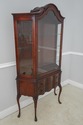 60994EC: Vintage Mahogany French Style Vitrine Cur