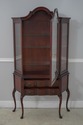 60994EC: Vintage Mahogany French Style Vitrine Cur