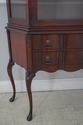 60994EC: Vintage Mahogany French Style Vitrine Cur