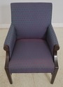 F65067EC: Pair Upholstered Arm Library Chairs