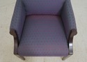 F65067EC: Pair Upholstered Arm Library Chairs