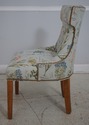 65163EC: Pair Side Chairs w. Plant Print Fabric w.