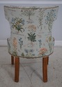 65163EC: Pair Side Chairs w. Plant Print Fabric w.