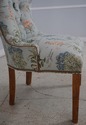 65163EC: Pair Side Chairs w. Plant Print Fabric w.