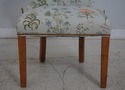 65163EC: Pair Side Chairs w. Plant Print Fabric w.