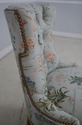 65163EC: Pair Side Chairs w. Plant Print Fabric w.