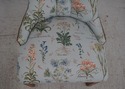 65163EC: Pair Side Chairs w. Plant Print Fabric w.