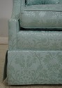 L65138EC: Damask Upholstered Chippendale Style Lov