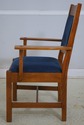 69421: Pair STICKLEY Arts & Crafts Upholstered Arm