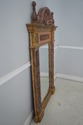 69429: Italian Marble Trimmed Gold Gilt Mirror