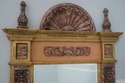 69429: Italian Marble Trimmed Gold Gilt Mirror