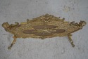 L69464: French Bronze Fireplace Screen w. Lady Fac