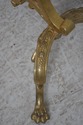 L69464: French Bronze Fireplace Screen w. Lady Fac
