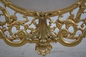 L69464: French Bronze Fireplace Screen w. Lady Fac