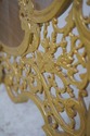 L69464: French Bronze Fireplace Screen w. Lady Fac