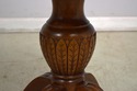 F65160EC: Glass Top Duncan Phyfe Mahogany Pedestal