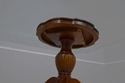 F65160EC: Glass Top Duncan Phyfe Mahogany Pedestal