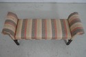 69287: Chippendale Mahogany Rolled Arm Window Benc