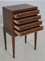 L69280: THOMASVILLE Mahogany Banded Inlaid Silver 