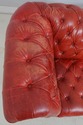 69283: Vintage Chesterfield 3 Seat Leather Tufted 