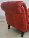 69283: Vintage Chesterfield 3 Seat Leather Tufted 