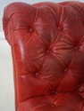 69283: Vintage Chesterfield 3 Seat Leather Tufted 