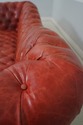 69283: Vintage Chesterfield 3 Seat Leather Tufted 