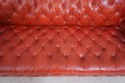 69283: Vintage Chesterfield 3 Seat Leather Tufted 