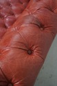 69283: Vintage Chesterfield 3 Seat Leather Tufted 