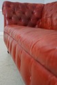 69283: Vintage Chesterfield 3 Seat Leather Tufted 