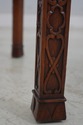 69019: Chinese Chippendale Mahogany Glass Top Coff