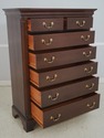 69297: STICKLEY Chippendale Cherry High Chest of D