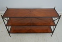 69282: Vintage 3 - Tier Wood & Metal Bookcase Cons