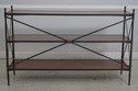 69282: Vintage 3 - Tier Wood & Metal Bookcase Cons